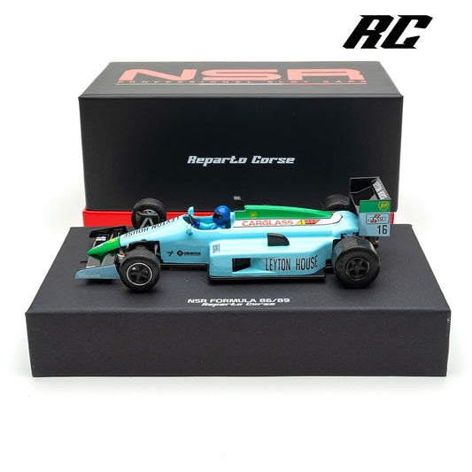 NSR Formula 86/89 Leyton House #16 IC 89 – “Racing Department” – Race Setup for Wooden Tracks (NSR0420RCW-IL)