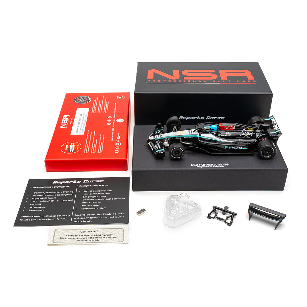 NSR Formula 22/26 Silver Arrow #63 – “Racing Department” – Race Setup for Wooden Tracks (NSR0508RCW-IL)