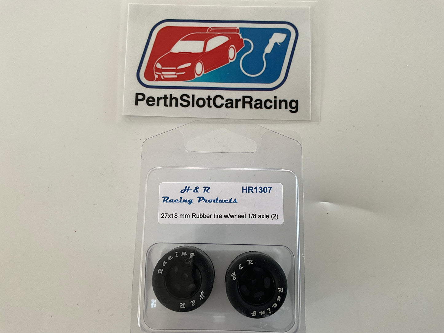 H&R 27x18mm Pair Black Wheels with Rubber Tyres (HR1307)