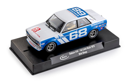SLOT.IT Datsun 510 #68 — 1st Lime Rock 1972 (CA59a)