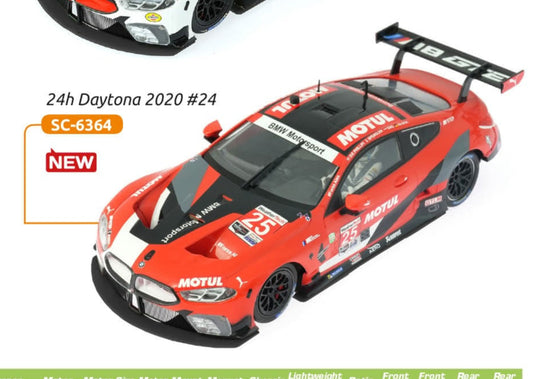 SCALEAUTO BMW M8 GTE #25 – Daytona 2020 RED Livery (SC-6364R)