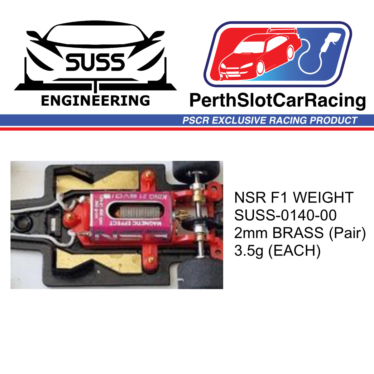 SUSS ENG NSR F86-89 Chassis Weight (SUSS-0140-00)