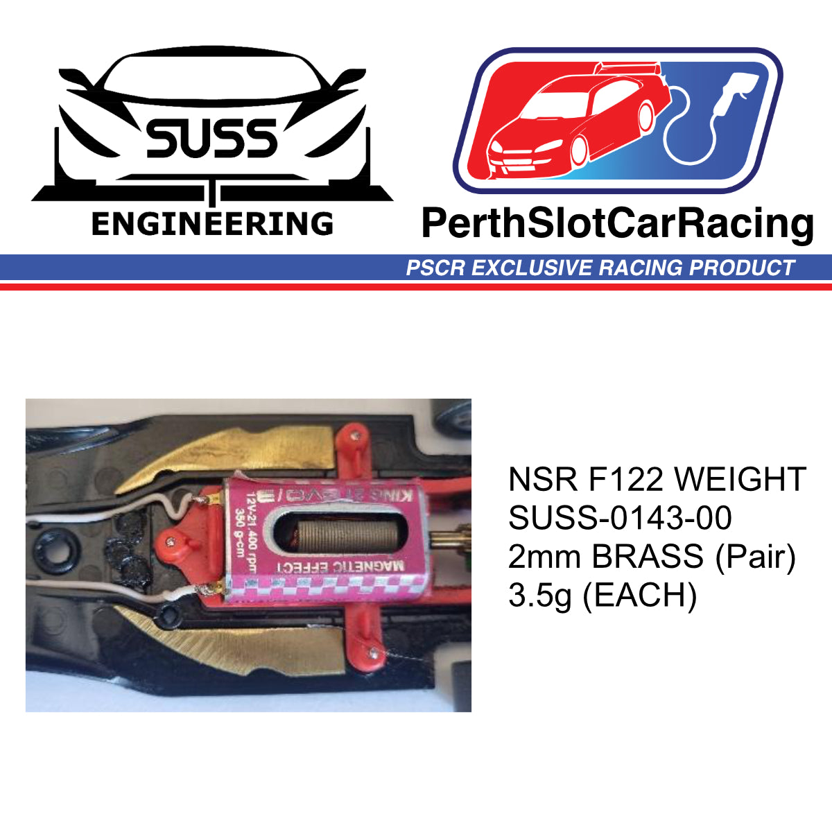 SUSS ENG F22-26 Chassis Weight (SUSS-0143-00)