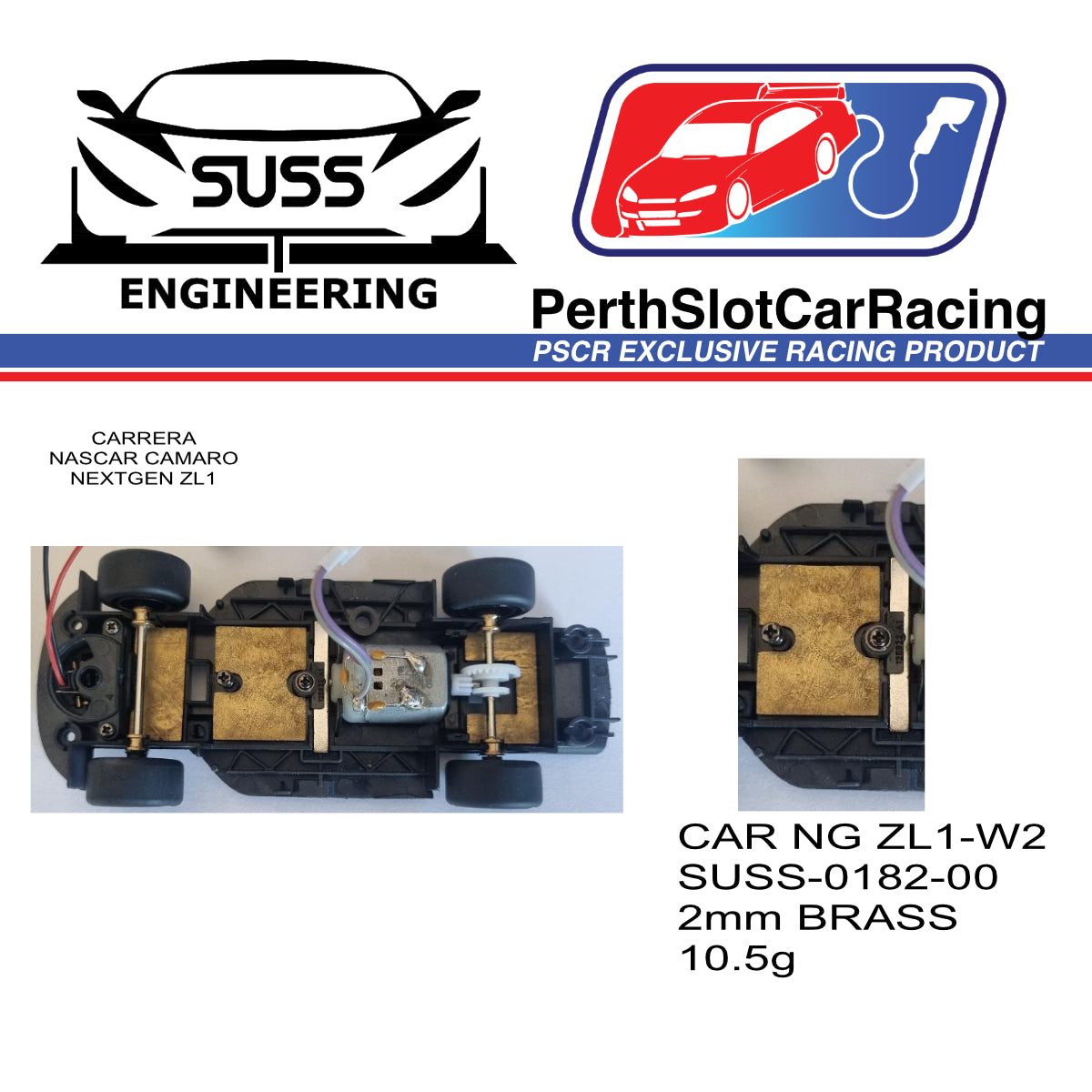 SUSS ENG Carrera Nascar Middle Chassis Weight (SUSS-0182-00)
