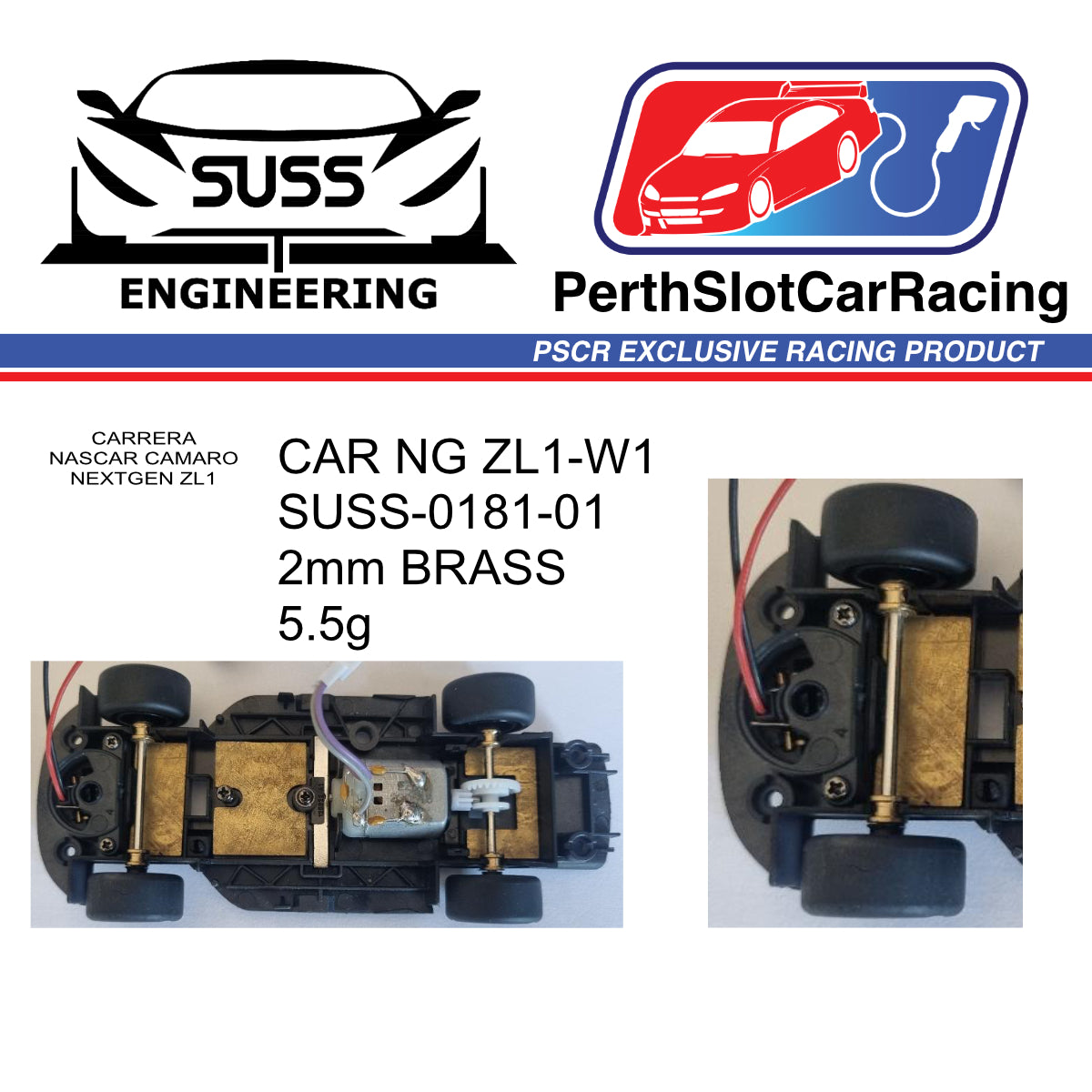 SUSS ENG Carrera Nascar Front Chassis Weight (SUSS-0181-01)
