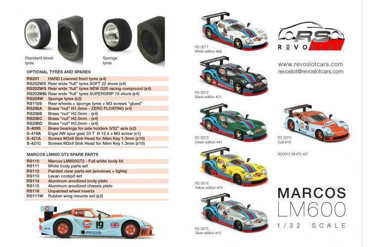 REVOSLOT Marcos LM600 GT2 – Martini Black Edition #21 (RS0072)