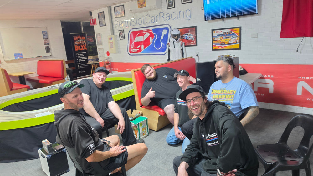 WHO RACES AT PERTH SLOT CAR RACING?