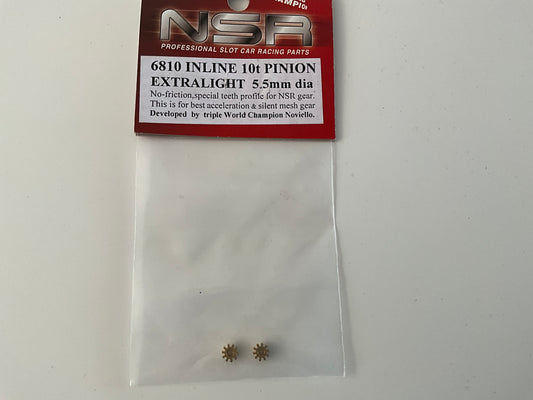 NSR6810 Inline 10T Pinion extralight 5.5 diam