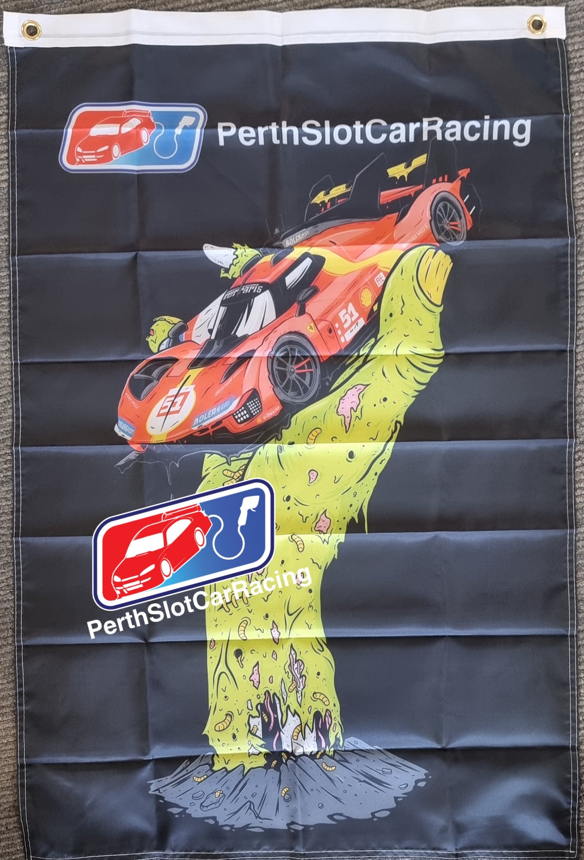 Perth Slot Car Racing – Zombie Collection Flags