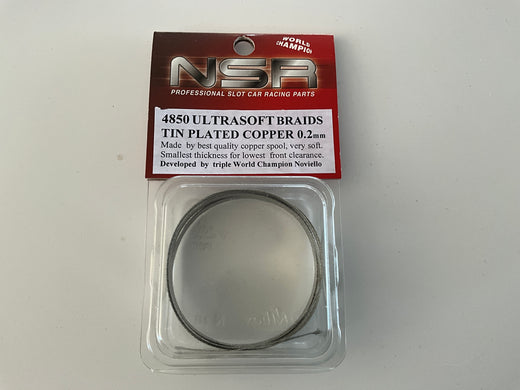 NSR Tin Plated copper 0.2mm ultra soft braids (NSR4850)