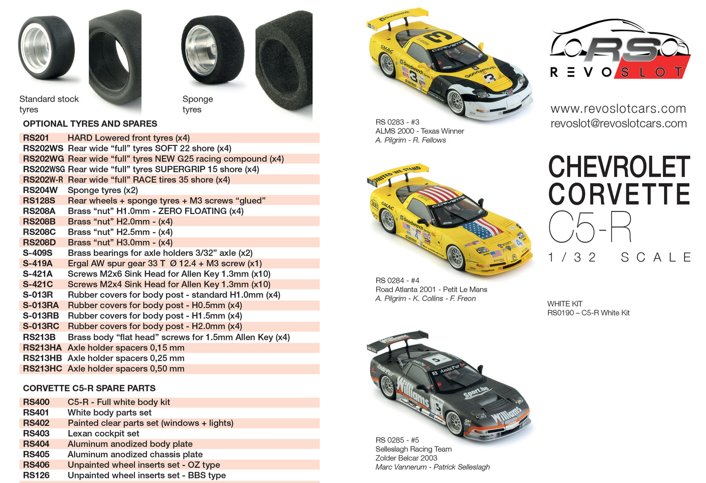 REVOSLOT Chevrolet Corvette C5-R WILLIAMS #5