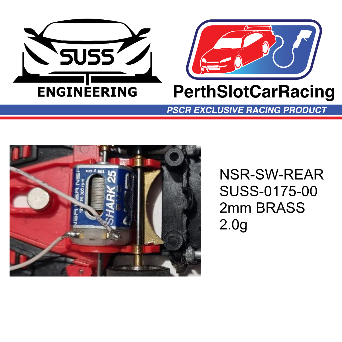SUSS ENG NSR Sidewinder Rear Pod Weight (SUSS-0175-00)