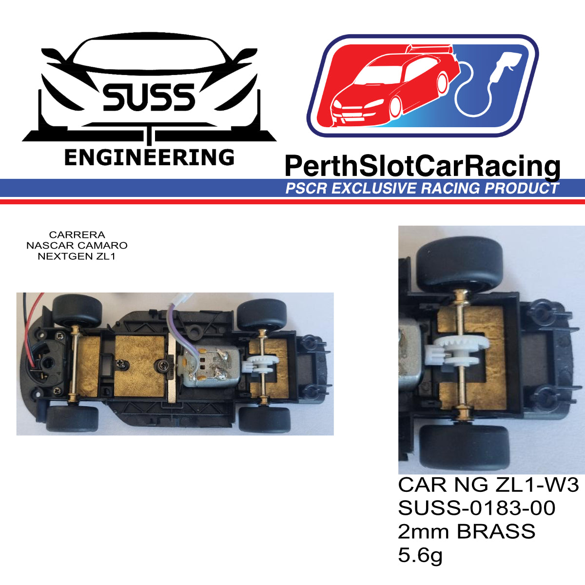 SUSS ENG Carrera Nascar Rear Chassis Weight (SUSS-0183-00)