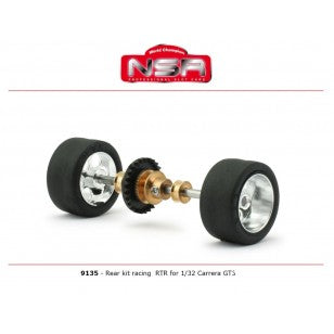 NSR REAR KIT RACING RTR FOR 1/32 CARRERA GT3 CARS WITH EVO3 GEARS (NSR9135EVO3)