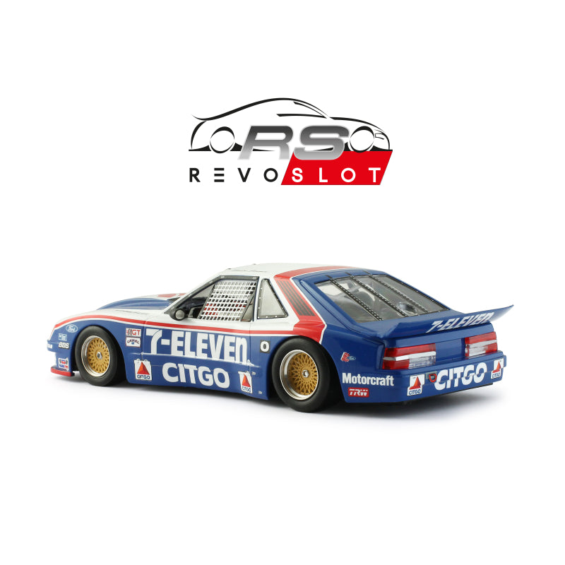 RevoSlot Ford Mustang GTO #7 7-Eleven/Roush Racing 12H Sebring 1986 (RS0317)