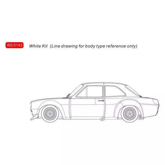 REVO SLOT Ford Escort Mk1 – White Kit (RS0142)