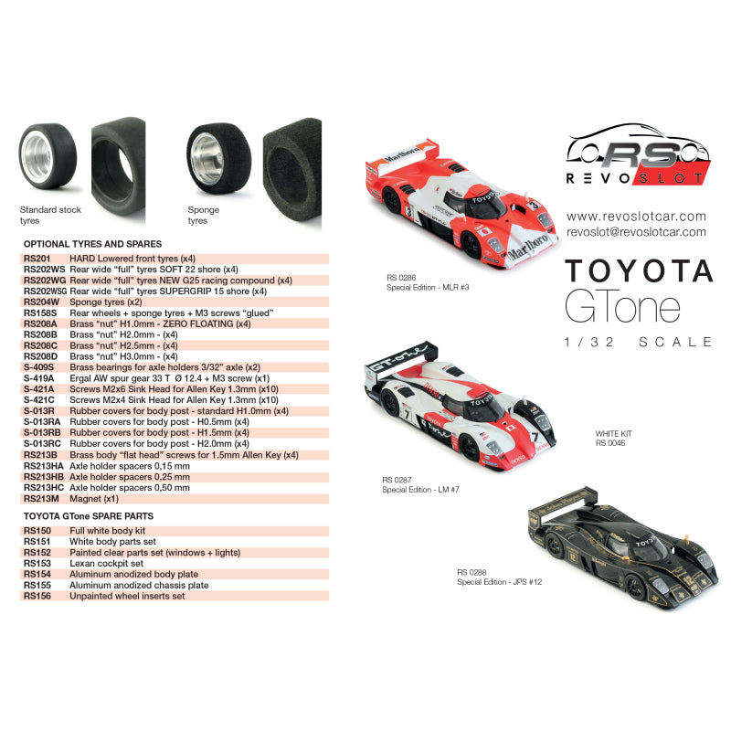RevoSlot Toyota GT-One Special Edition n.12 JPS (RS0288)