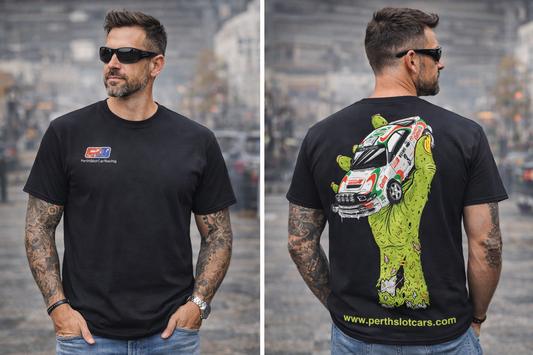 Perth Slot Car Racing Shirt - 93 Monte Carlo Celica - Edition #2